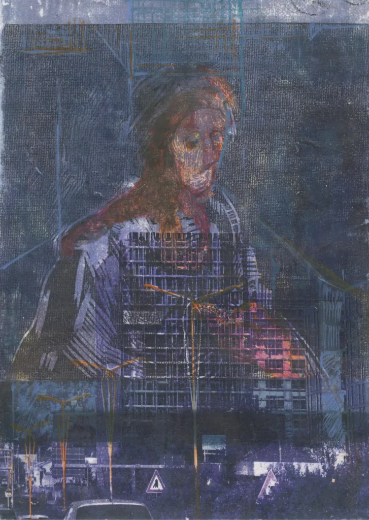 The veiled self 1.mixed media.2025