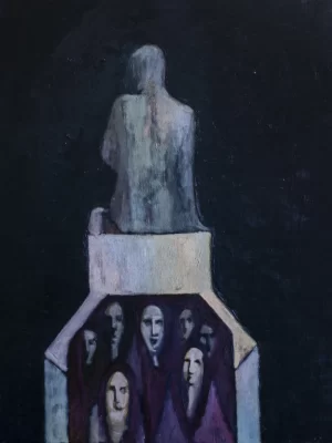 Vetëdija,
oil on canvas,
40x50cm,
2019